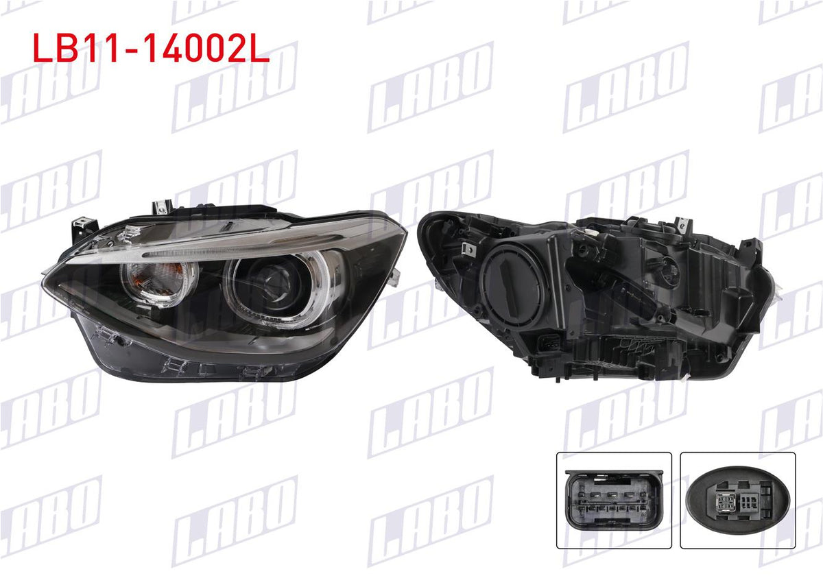 LABO LB11-14002L Headlight Left Xenon BMW 1 Series (F20) 2012-2016 — Headlights