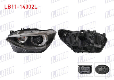 LABO LB11-14002L Headlight Left Xenon BMW 1 Series (F20) 2012-2016 — Headlights