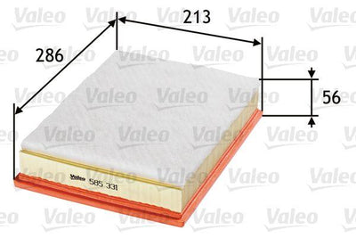 Valeo 585331 Air Filter (Volvo 740-780 2.0, 2.3, 940 2.0) — Air & Cabin Filters