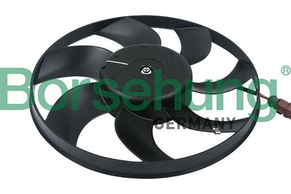 Borsehung B11497 Radiator Fan Motor Small Right (7 Blade 2 Connector) 150 V Golf5-Golf6-Jetta-A3-Leon-Cadd — Radiators & Fans