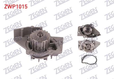 Zegen ZWP1015 Water Pump Partner 1.9 D 1996-2008 / Berlingo 1.9 D 1996-2008 / Jumpy I 1.9 D 1994-20 — Water Pump & Thermostat