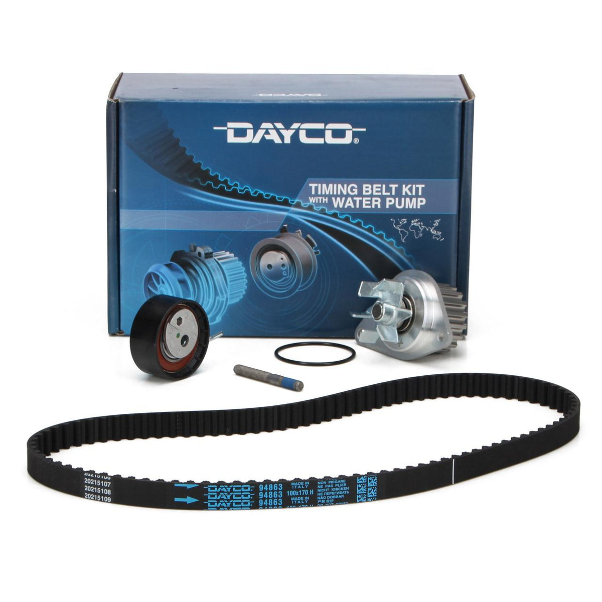 Dayco KTBWP3370 Timing Belt Tensioner Set + Water Pump Peugeot 106 205 206 307 1.1-1.4 91- — Water Pump & Thermostat