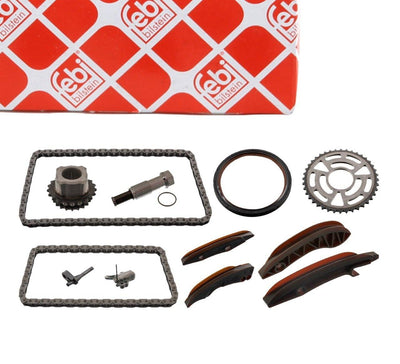 Febi Bilstein 102040 Bmw E60 Body 520d N47 Motor Camshaft Lower Upper Chain Set with Gears Complete — Timing