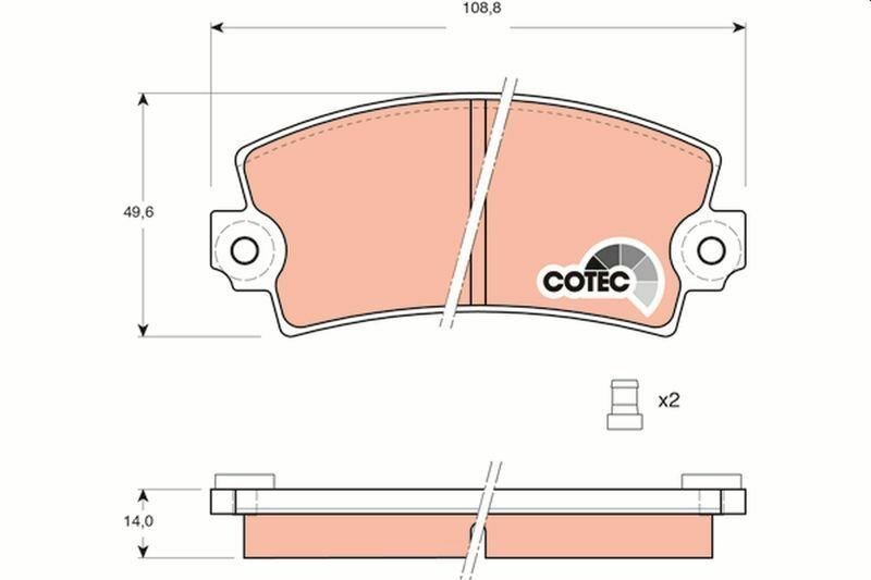 TRW GDB148 - Front Brake Pads for Multiple Vehicles