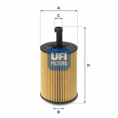 UFI Oil Filter 25.023.00 - Compatible with Various Car Models — Oil Filters