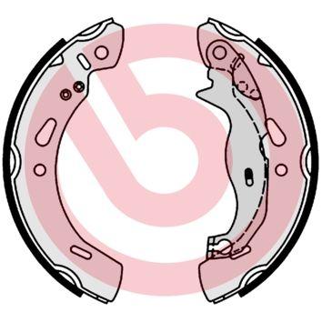 Brembo S24548 Rear Brake Pad (Brake Shoe) Fiesta 08 > Mazda II 07 > — Brake Pads
