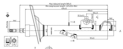 Votto A-3006G A.3006G /Shock Absorber Front Right BMW: E36 316i, 318i, 318 Tds 90-98 — Shocks & Struts