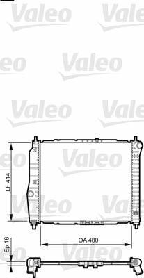 VALEO Radiator for 2003-2006 Kalos-Aveo 1.2 8V-1.4 8V-16V — Radiators & Fans