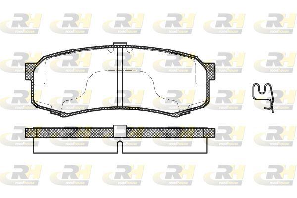 ROADHOUSE 2413.04 Brake Pad Montero IV V80. V90 02 07 — Brake Pads