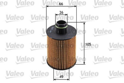 Valeo 586562 Oil Filter (Fiat Bravo 1.6 JTD 08 Croma 1.9 /Grande Punto 1.9 JTD 05) — Oil Filters