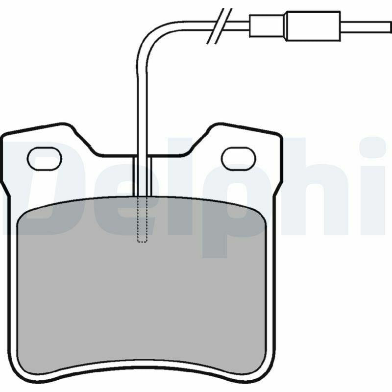 Delphi Brake Pads LP667 - Peugeot 406