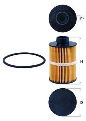Mahle KX208D Fuel Filter Fiat Albea-Palio-Doblo-Ducato / Opel Astra-Corsa-Zafira B-Vectra C 1.3-2.8 D — Fuel Delivery
