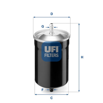 Ufi 31.500.00 Fuel Filter Golf I-II-III-IV Jetta II Lt28/35 Passat Polo Classic Sharan T3 T4 — Fuel Delivery