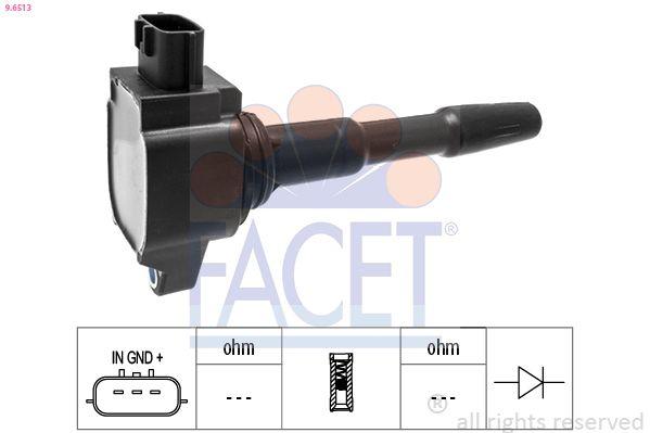 Facet 9.6513 Ignition Coil Clio IV Kadjar Megane III IV Dokker Lodgy Sandero II 0.9 TCE 1.2 TCE — Coils & Plugs