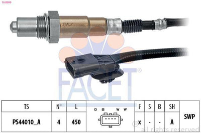 Facet 108309 Oxygen Sensor Renault Megane III Fluence Clio III Duster Logan II Sandero II 16 16V K4m — Oxygen & Air-Fuel