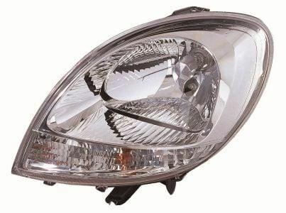 DEPO Left Headlight 551-1145L-LDEMC - Halogen, Clear Lens for Kangoo II — Headlights