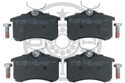 Optimal BP10066 Brake Pad Rear (87 mm) Volkswagen Passat Peugeot P307 Renault Megane II Peugeot Partner Tepe Cit — Brake Pads