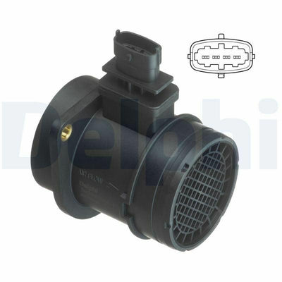 Delphi AF10399-12B1 - Air Flow Meter for 08 Doblo, Linea, G.Punto 1.3Mj — Engine Management Sensors