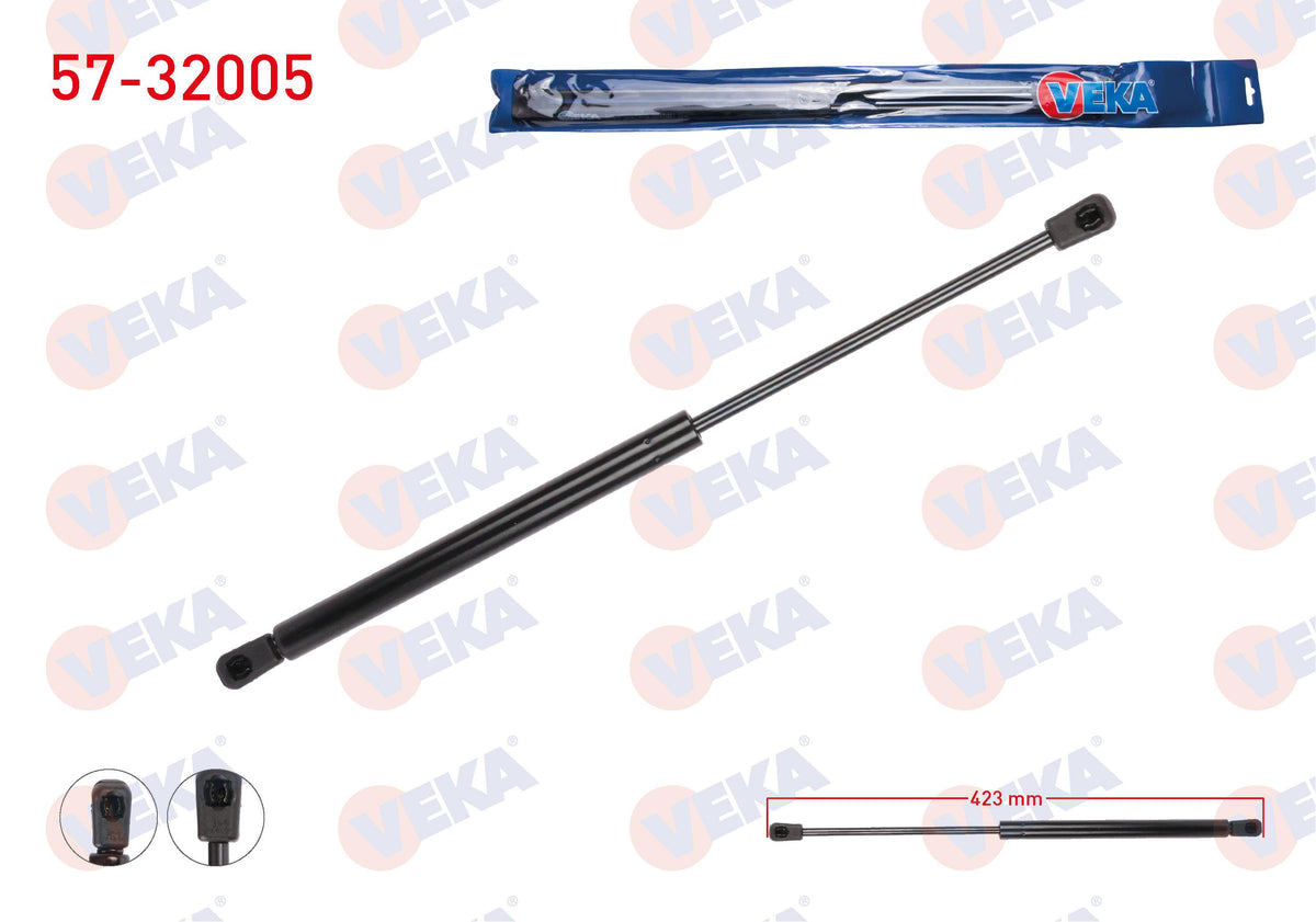 Veka 57-32005 Trunk Gas Strut 423mm / 450N Opel Astra H 5 Door 2004-2010 — Support Rods & Struts