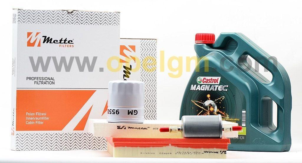 Castrol Opel Zafira A Maintenance Kit - 10W-40 Motor Oil, Original Filters — Maintenance & Service Kits