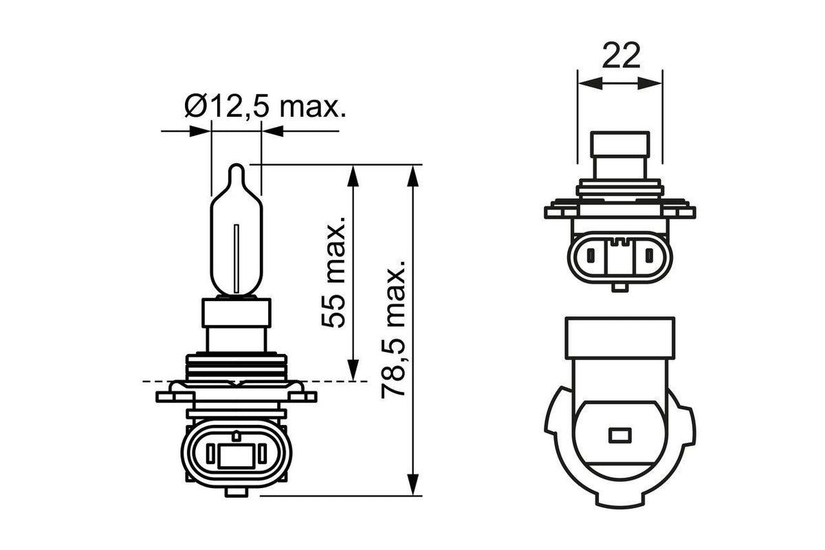 Bosch 1987302828 Bulb 12V 55W BMW 00-