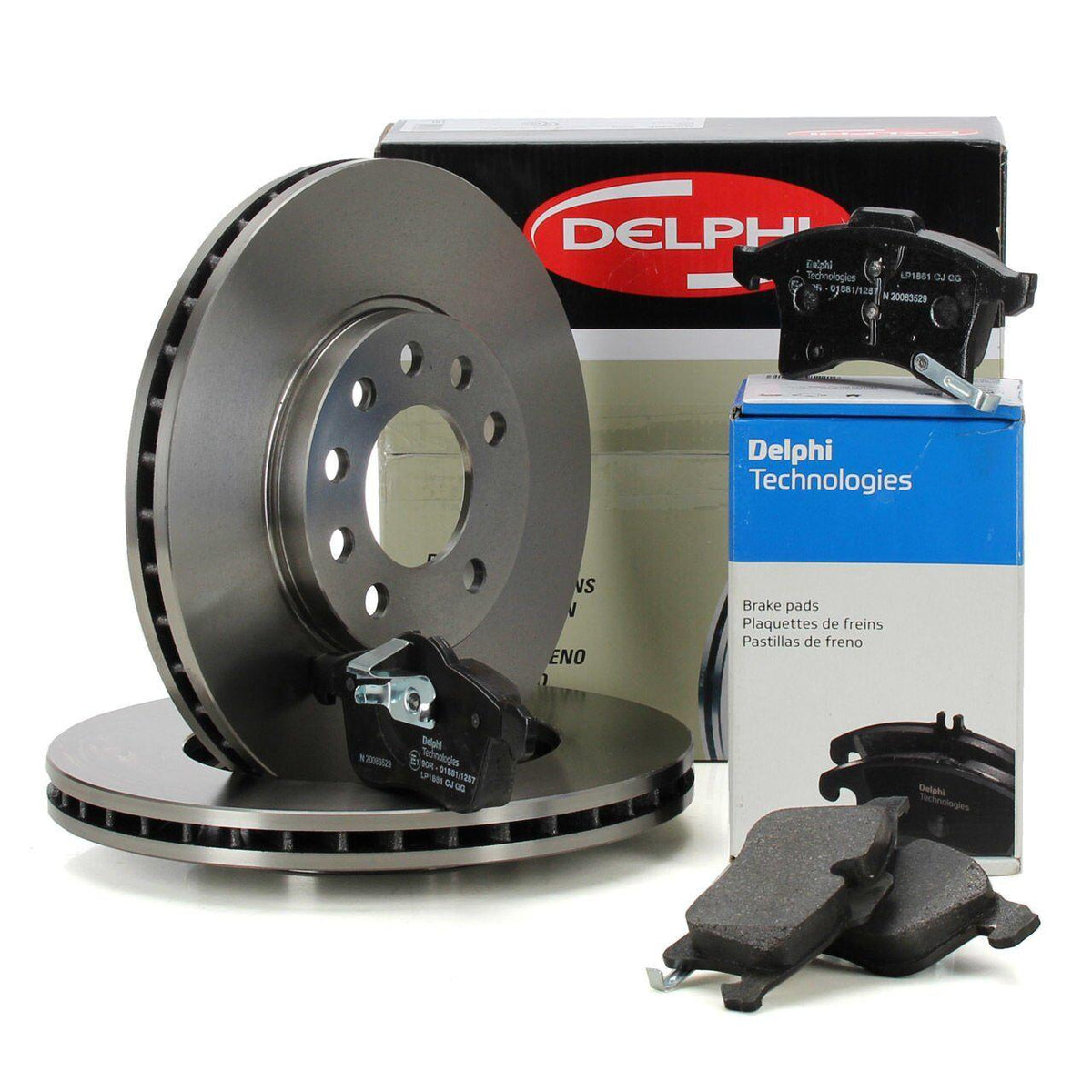 Delphi Opel Meriva B Front Brake Disc and Pad Set - Fit for 2010 Models and Beyond — Brake Pads