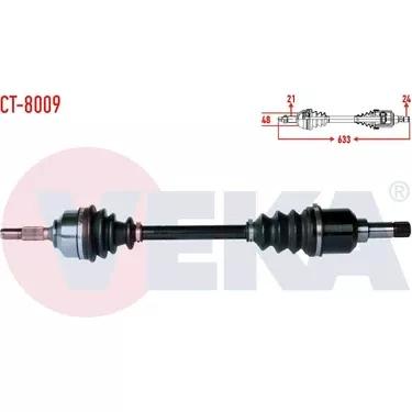 Veka Citroen C3 2002-2009 Front Axle - Complete 1.6 HDi — Axles, CV Joints & Boots