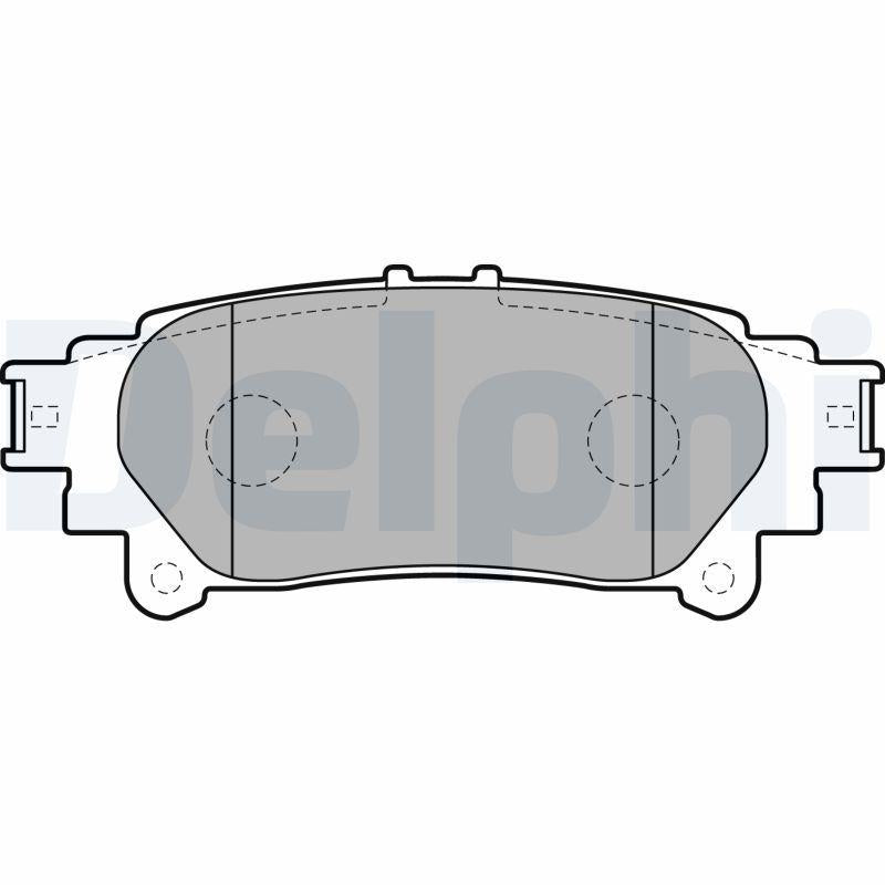 Delphi LP2196 Brake Pad Rear Lexus Rx350 Rx450h Toyota Prius Plus 1.8