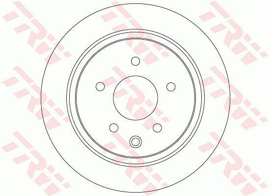 TRW DF7369 Rear Brake Disc - Compatible with 2007 Qashqai & 2010 Juke — Brake Rotors & Drums