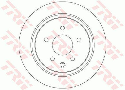 TRW DF7369 Rear Brake Disc - Compatible with 2007 Qashqai & 2010 Juke — Brake Rotors & Drums