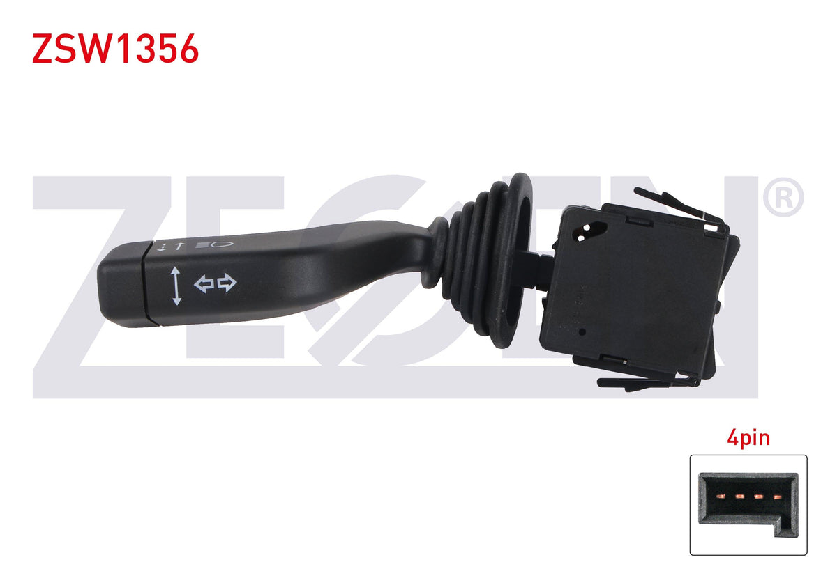 Zegen ZSW1356 Headlight Turn Signal Kumanda Arm 4 Pin Opel Corsa C-Tigra B 2000-2006 / Meriva A 2 — Tail, Signal & Reflectors
