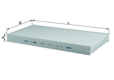 Mahle LA117 Cabin Air Filter Vectra C 04-Corsa C 00-, 01-Tigra 04-Signum 03-08 03-/ Saab 9-3 02 — Air & Cabin Filters