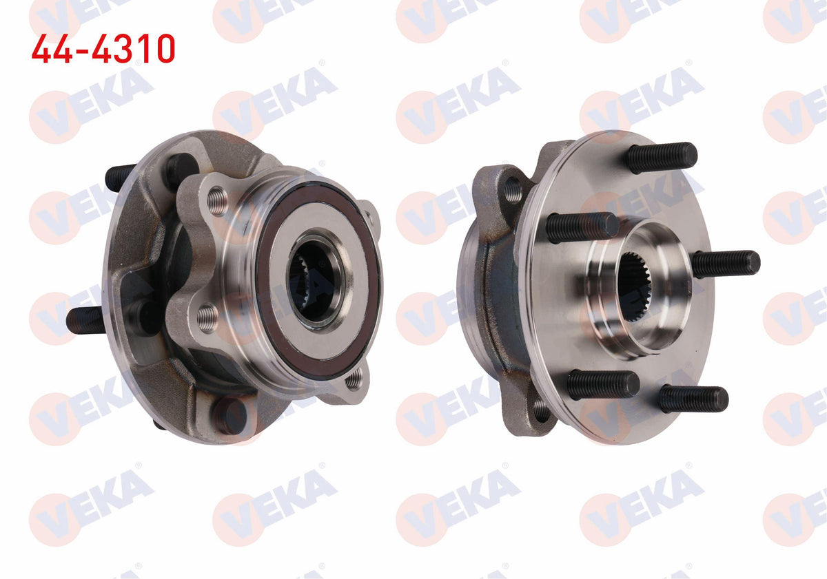 Veka 44-4310 Wheel Hub Left-Right Front with Bearing Toyota Rav 4 IV (Zsa4,Ala4) 2.0 Vvt-I 5 Lug Integrated ABS with Sensor 2012