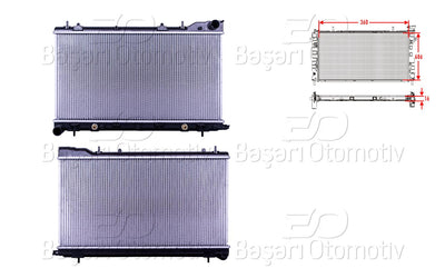 Wisco 3113759-00 Water Radiator Brazing Mt-At 360X686x16 Subaru Forester 2.0 02 > / without Cover — Radiators & Fans