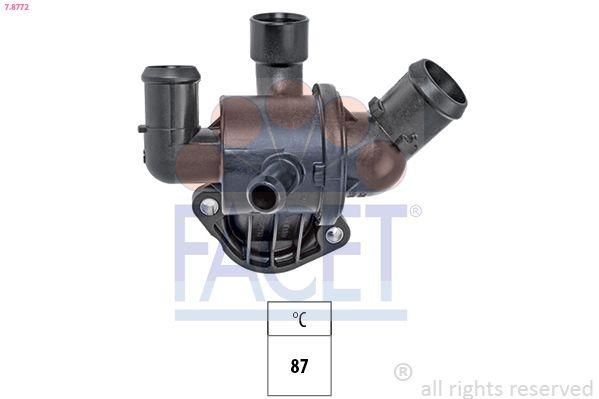 Facet 7.8772 Thermostat 87° Golf VI/Jetta/Passat/Tiguan/Caddy 2.0 TDI CFFA/CFFB/CFFE — Water Pump & Thermostat