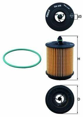 MAHLE OX258D Oil Filter for Vectra C 2.2 16V — Oil Filters