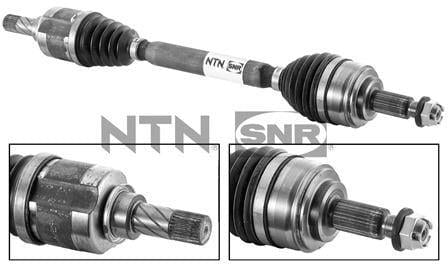 SNR-NTN Complete Left Driveshaft - 6-Speed Mechanical for Kangoo III 1.5 K9K — Axles, CV Joints & Boots