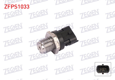 Zegen ZFPS1033 Fuel Pressure Sensor Fiat Albea 1.3 Mjt 2003-2009 / Doblo 1.3 Mjt 2010-/ Linea 1. — Vehicle Sensors & Switches