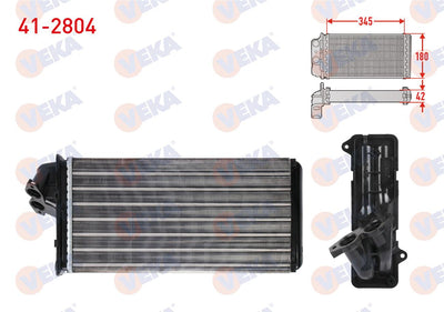 Veka 41-2804 Heater Core Mechanical Mercedes Vito (638) 108 CDI-110 CDI-112 CDI 1997-2003
