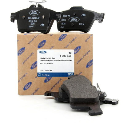 Ford Otosan MEMV6J2M008A2A Kuga 2013-2019 Rear Disc Brake Pad Set Genuine — Brake Pads