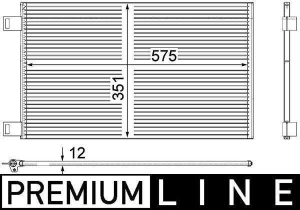 Mahle AC569000P A/C Condenser Kangoo III 1.5 dCi 1.6 — Condensers & Evaporators