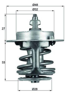 Mahle TX6383 Thermostat (82°) Corolla AE101 AE111 AE92 1.3 1.6 1992-2000 Avensis 1997-2000 Rav4 199 — Water Pump & Thermostat