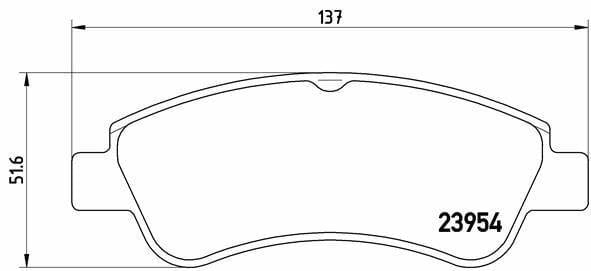 BREMBO P61066 Front Brake Pads - Peugeot and Citroen