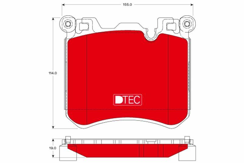 TRW GDB1826DTE Brake Pad Front BMW X5 E70 X6 E71 M 09-14 — Brake Pads
