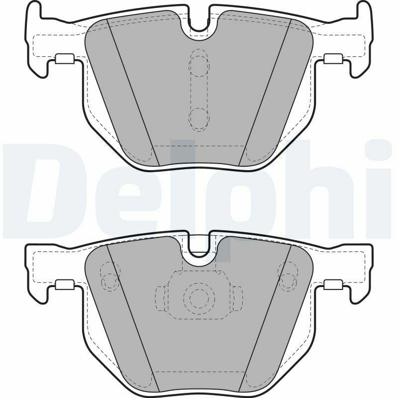 Delphi LP2068 Brake Pads - Rear Set for BMW X5 E70 and X6 E71