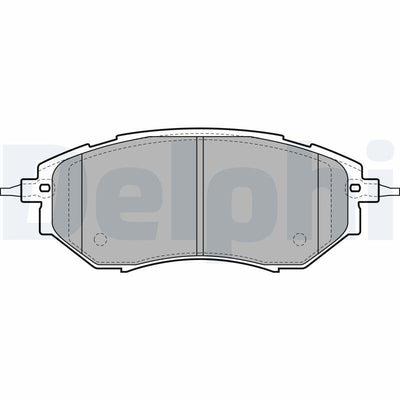 Delphi LP1941 Subaru Forester 2.0 12-/Legacy 03-09/Outback 14-/Levorg Brake Pad Front — Brake Pads