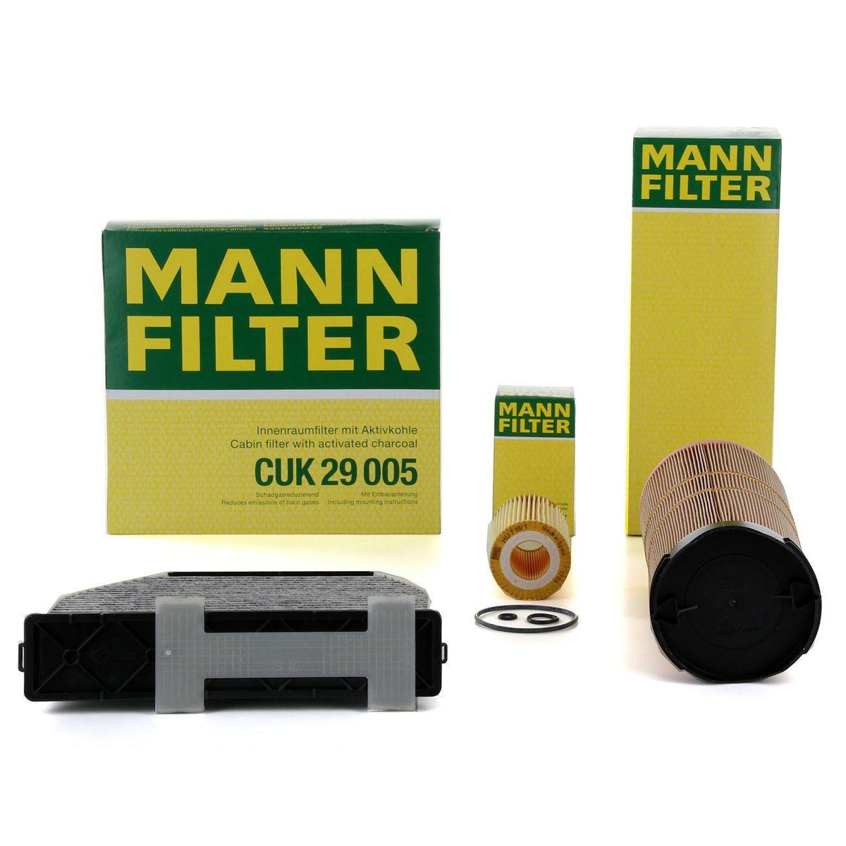 Mann Mercedes W204 C220 CDI 646 Motor Scheduled Service Filter Set Diesel excluding — Maintenance & Service Kits