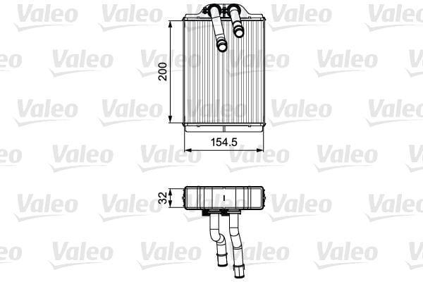 VALEO Heating Radiator 811551 - ML-Class W163 (98-05) — Radiators & Fans