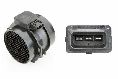 Hella 8ET009142-021 Mass Air Flow Sensor Accurate Air Volume Measurement Compatible with BMW E38 — Engine Management Sensors