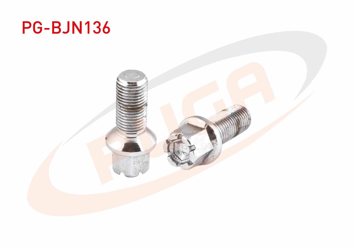 PUGA PG-BJN136 Wheel Bolt Kromajlı Vag Caddy-Golf-Polo-Passat-Jetta-Touran-Tiguan-A1-A3-A4-Ibiza-Cordob — Wheels & Wheel Trim